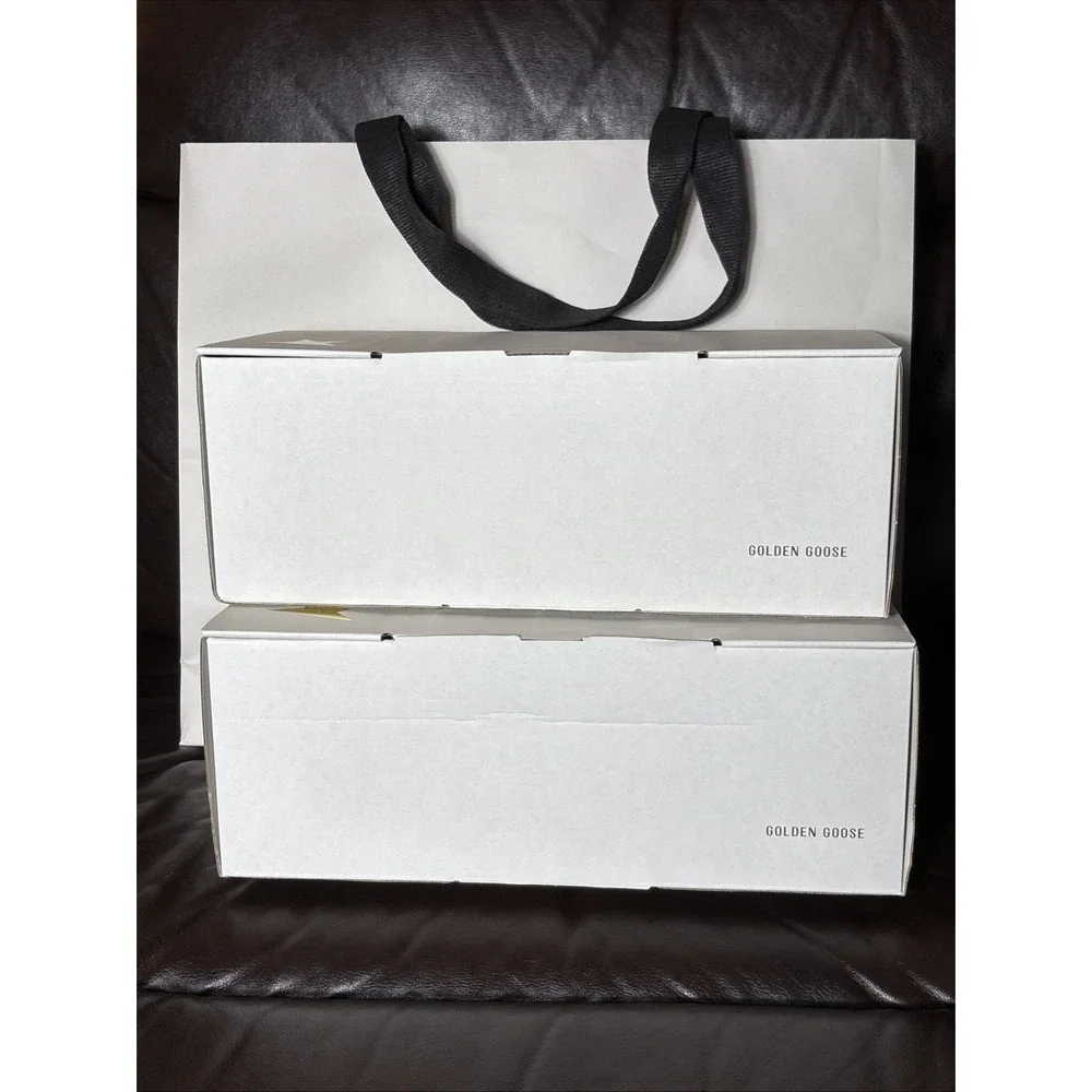 Empty Golden Goose Large Paper Shopping Bag & 2 Empty Shoe Boxes